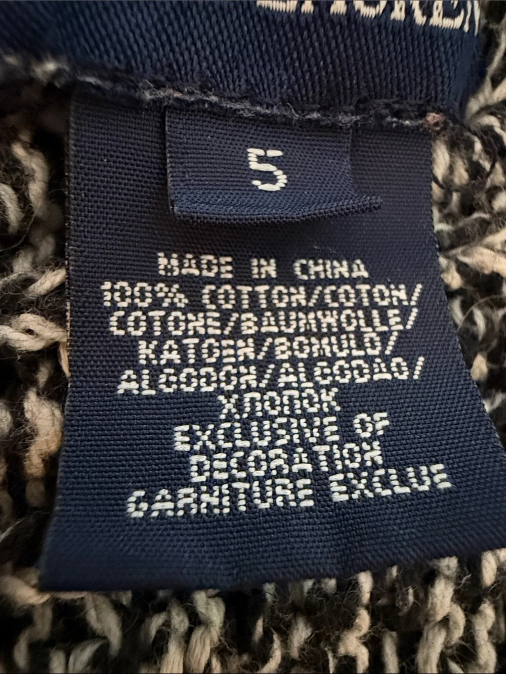 Ralph Lauren toddler girls open knit cotton cardigan sweater size 5